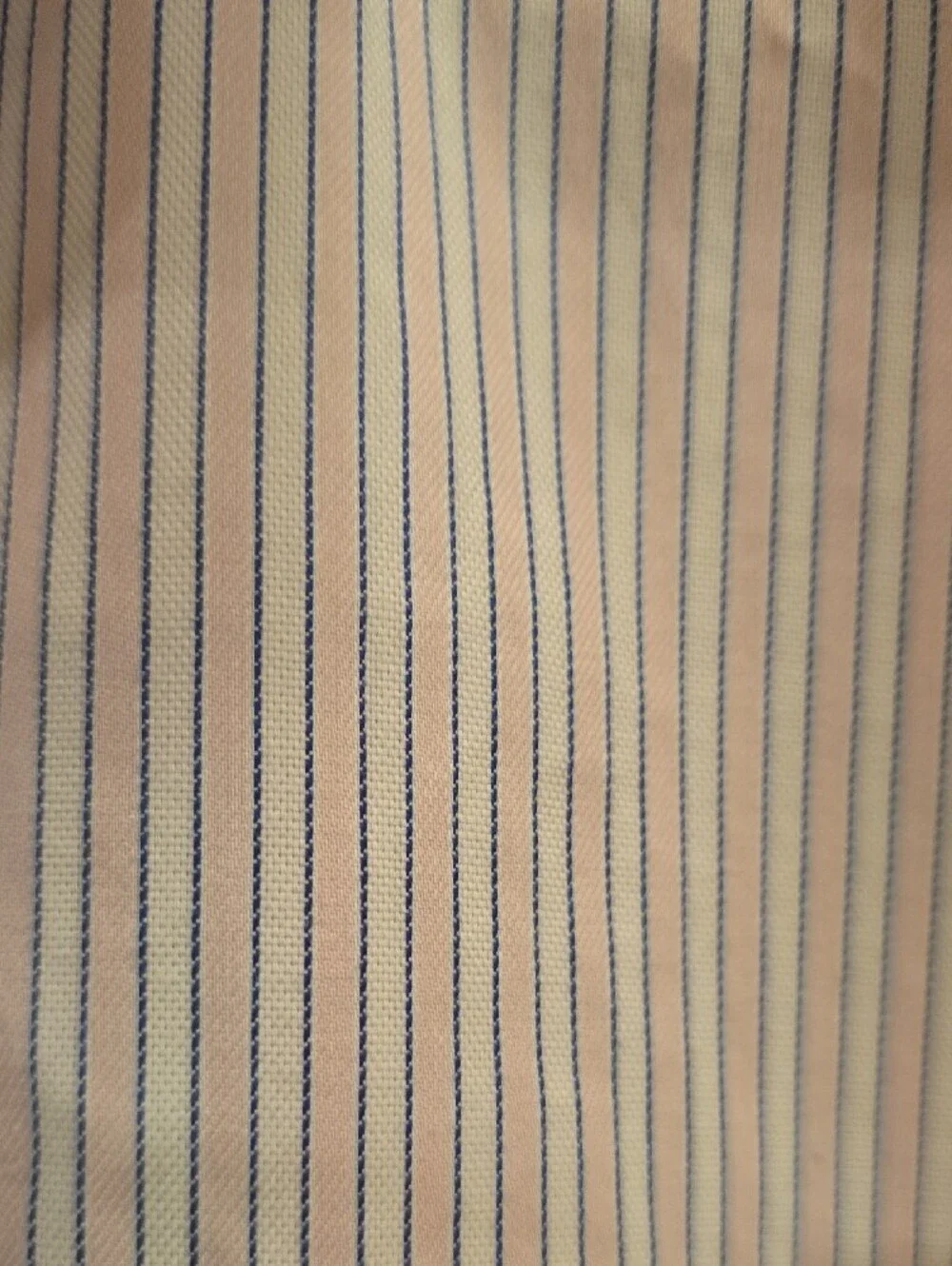 Banana Republic Men's White Shirt with PINK and  Light Blue Pinstripes
